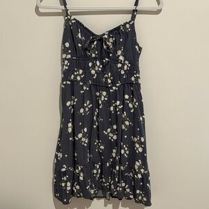 Hollister Gray Smocked Top